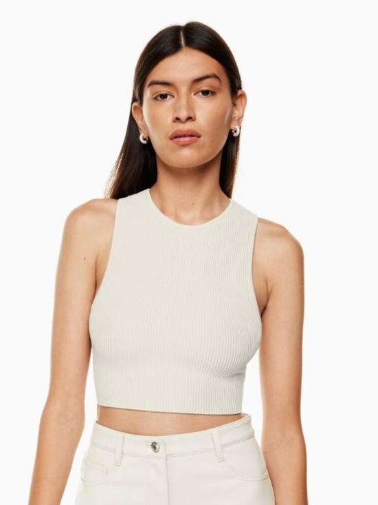 Aritzia Tops - Aritzia Babatón Sculpt Knit Racer cropped tank size Medium